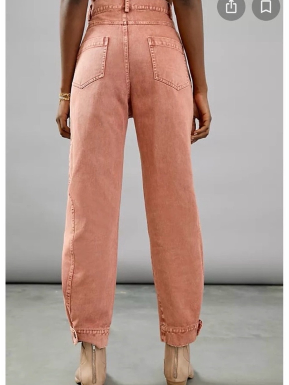 Anthropologie Othilia Ultra High Rise Seamed Tapered Vintage Style Jeans - Picture 2 of 7